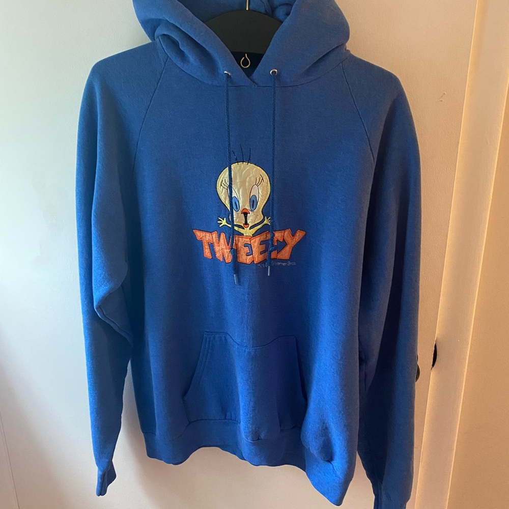 Vintage 90s Tweety Bird Hoodie sz XL by Fruit of the Loom